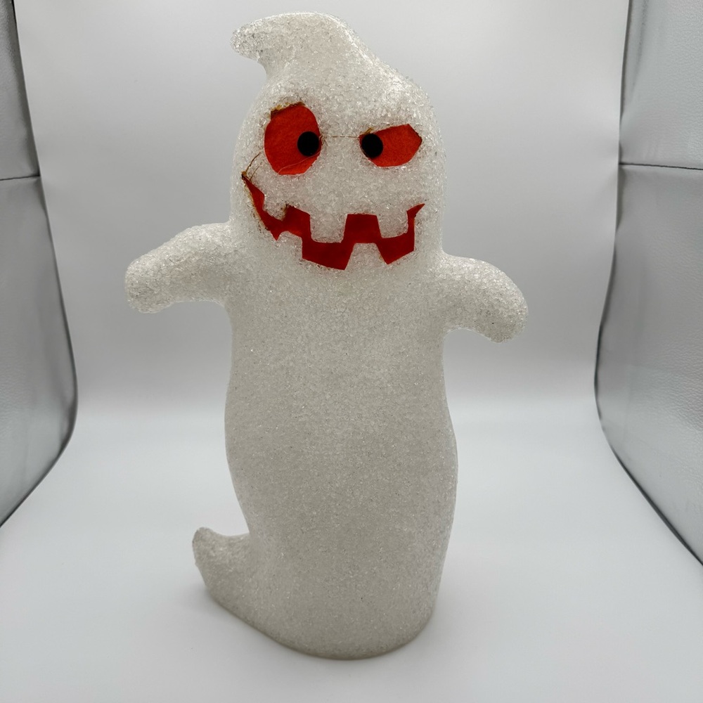 Two Melted Plastic Popcorn Light-Up Ghost Figurines 16” Halloween Decor Target - Picture 10 of 13